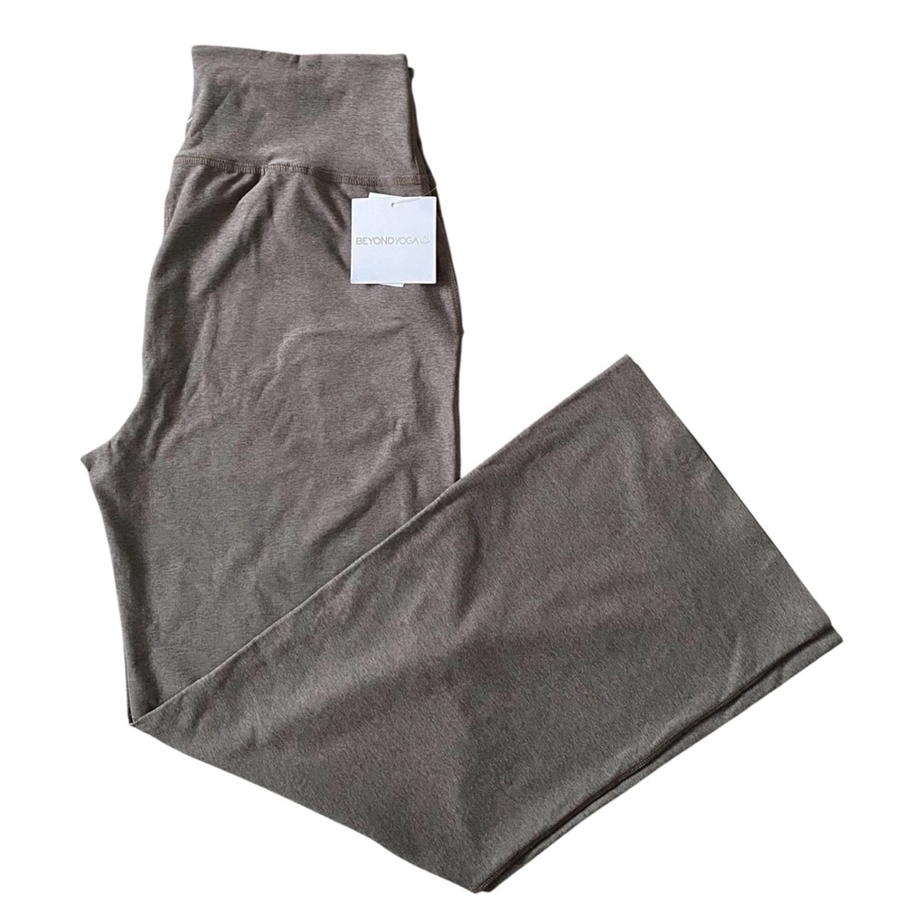 Beyond Yoga Gray Wide Leg Pants